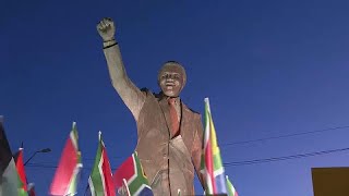 Palestinians gather in Ramallah's Mandela Square to thank South Africa for ICJ case