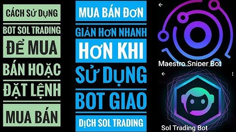 Cách sử dụng bot Sol trading để mua bán hoặc đặt lệnh mua bán nhanh meme trên mạng lưới solana