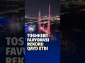 Toshkent favvorasi rekord qayd etdi