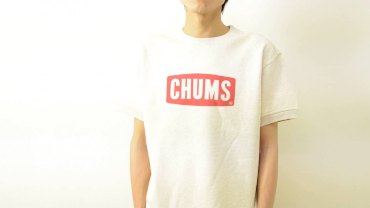 CHUMS（チャムス） ロゴ クルー トップ メンズ 半袖 スウェット 