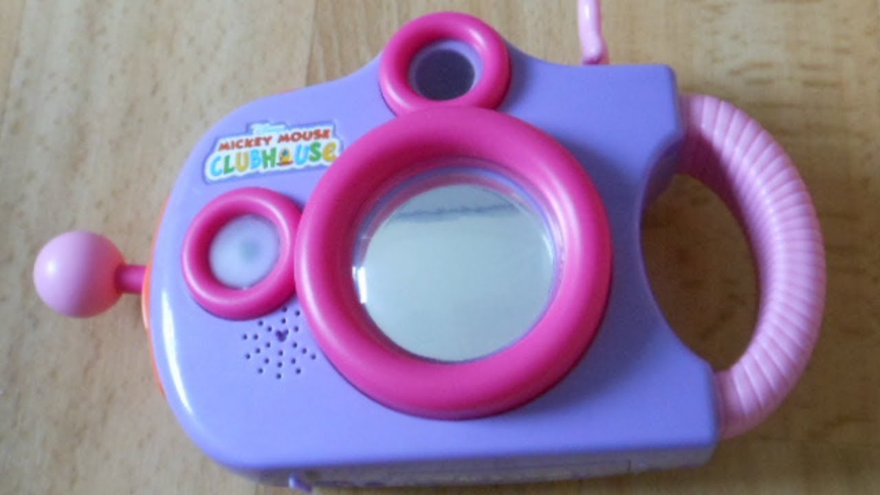 compleet Vaarwel Lagere school Mickey mouse clubhouse Minnie Pretend Camera toy - YouTube