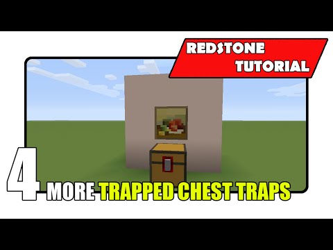 Minecraft: How to Make a Trap Chest Pitfall Trap!  Tut 