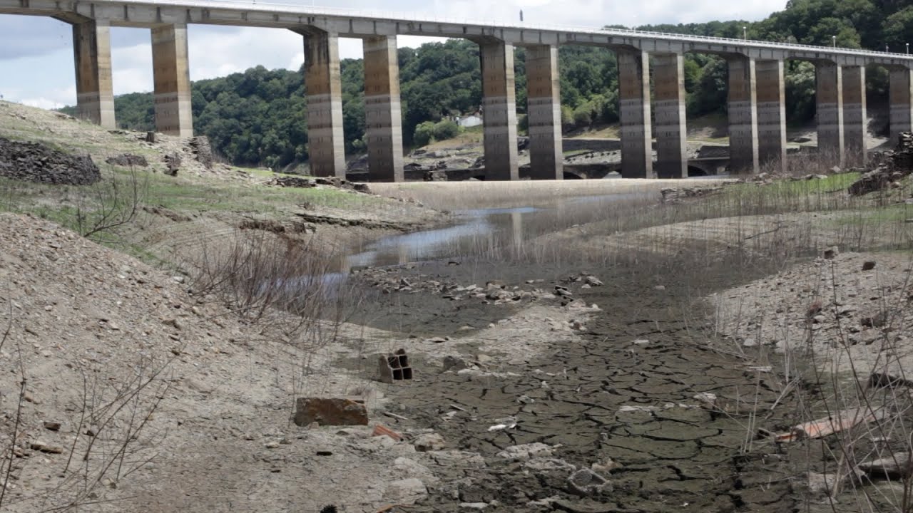 Así están los niveles del agua en el embalse de Belesar (Lugo)