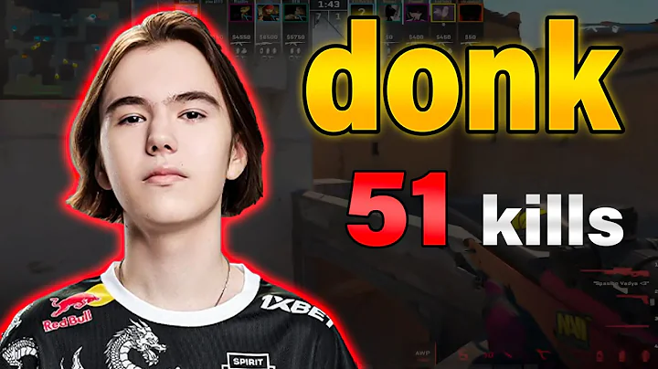 donk gets 51 kills vs PROs in FACEIT! | donk POV with COMMs (Dust 2)