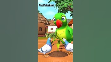 “Parrot & Pigeon Plant Mango Tree | Short Story” // #ai#pigeon #parrot