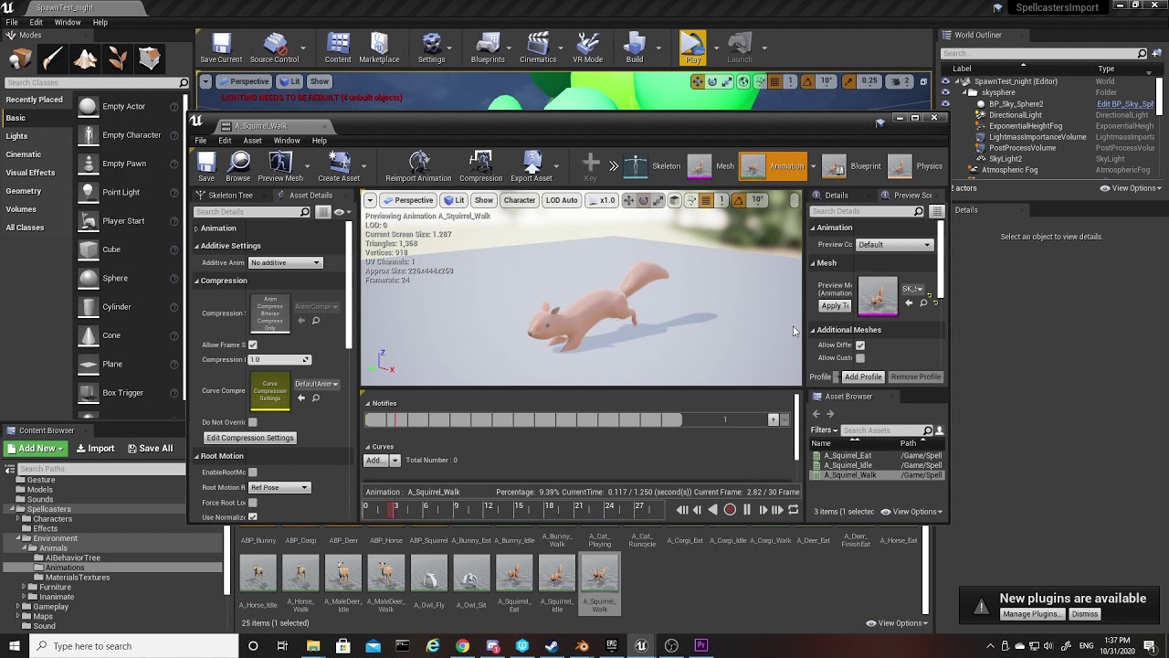Spell Caster Draw Engine Spellcaster animals in Unreal Engine - YouTube