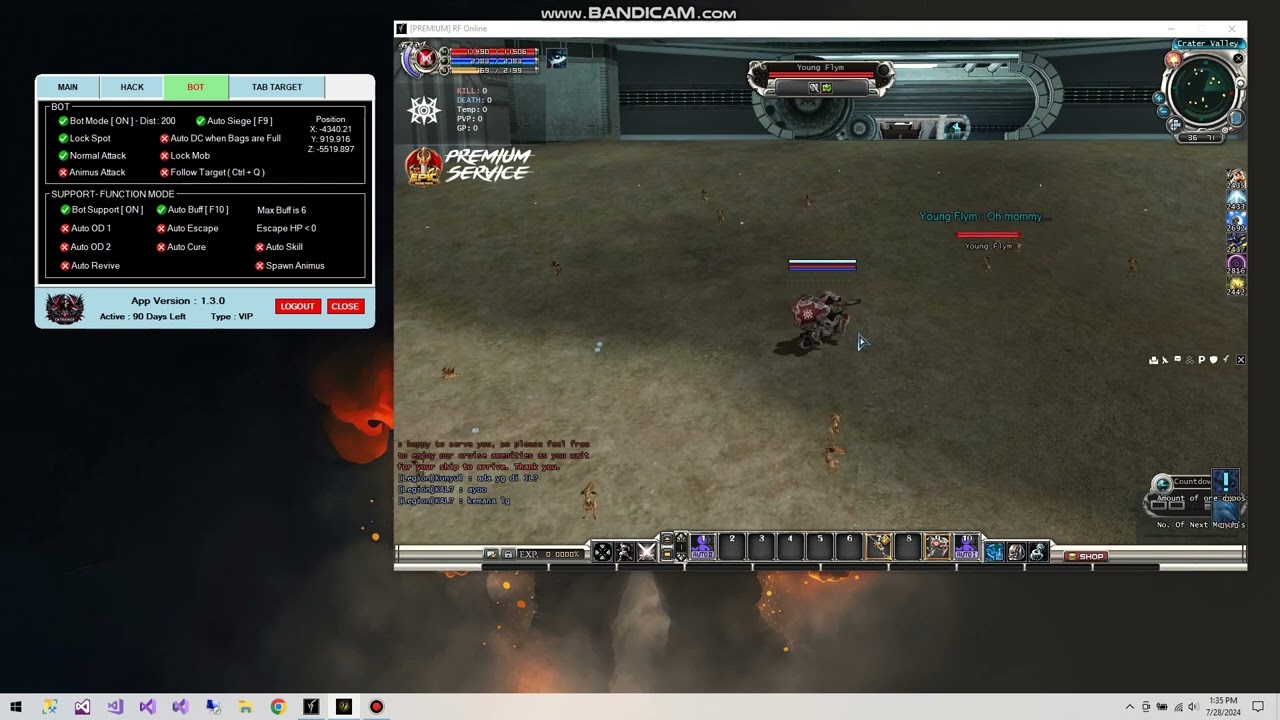 GNTRAINER | GNTRAINER HELPER | RF PRIVATE SERVER CHEAT | CHEAT RF PVP | TEST BOT AUTO SIEGE ACCRETIA