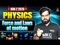 NDA 2 2026 Physics Classes | Force &amp; Laws of Motion | NDA 2 2026 Physics Live Class | NDA Physics