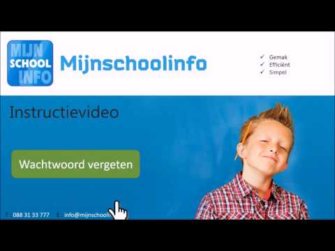 Wachtwoord vergeten / Mijnschoolinfo