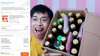 UNBOXING TEH PUCUK HARUM DAPAT BANYAK GRATISAN & CASHBACK 50% !!!