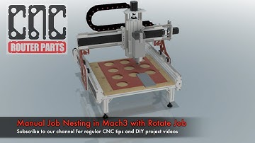 How to manually nest CNC projects with Mach3 using Rotate Job (G68)