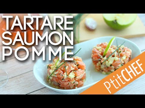 Recette De Tartare Au Saumon A La Pomme Verte Ptitchef Com Youtube