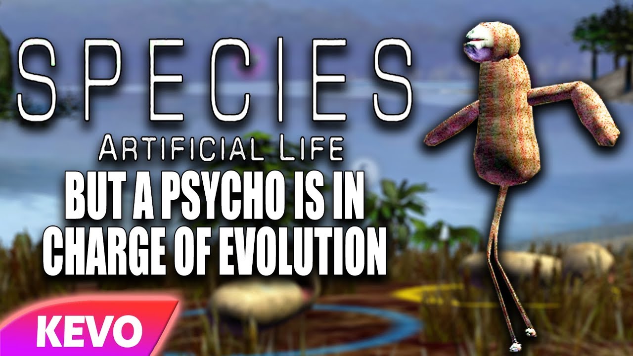 gaming logo Species: Artificial Life but a psycho is in charge of evolution