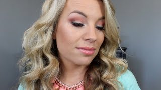Spring Coral Makeup Tutorial (mostly drugstore!)