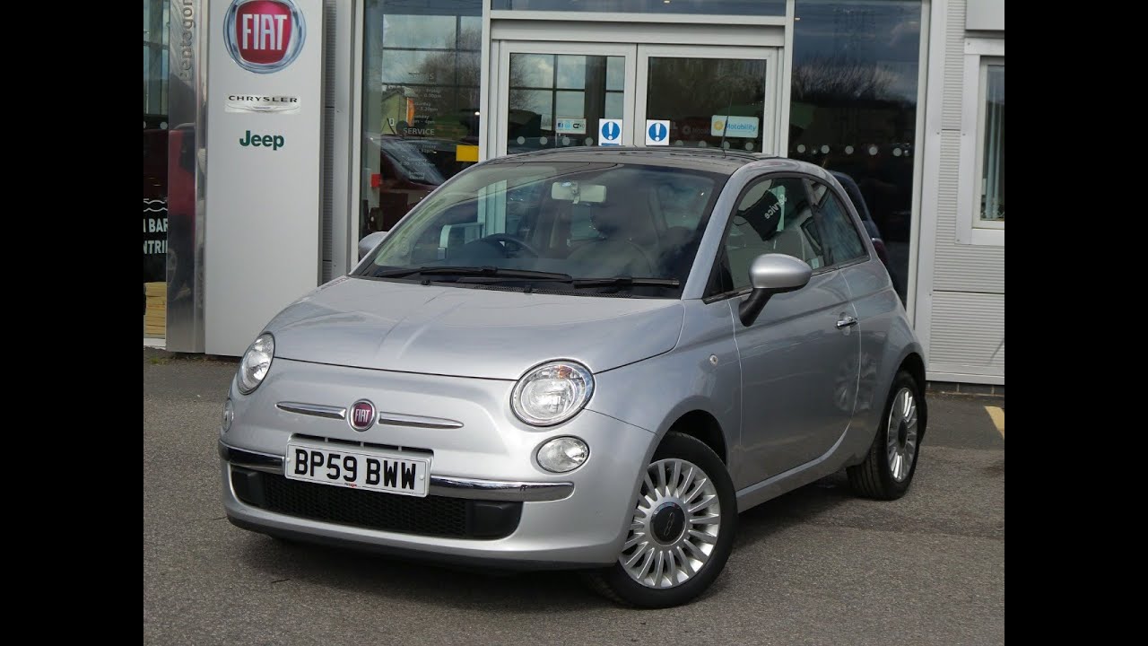 09 59 Fiat 500 1 2 Lounge 3dr In Silver Youtube