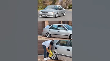 Toyota Corolla!! Beautifully bagged💦😍😭 #bagged #cars #oem #toyota #automobile #mzansi