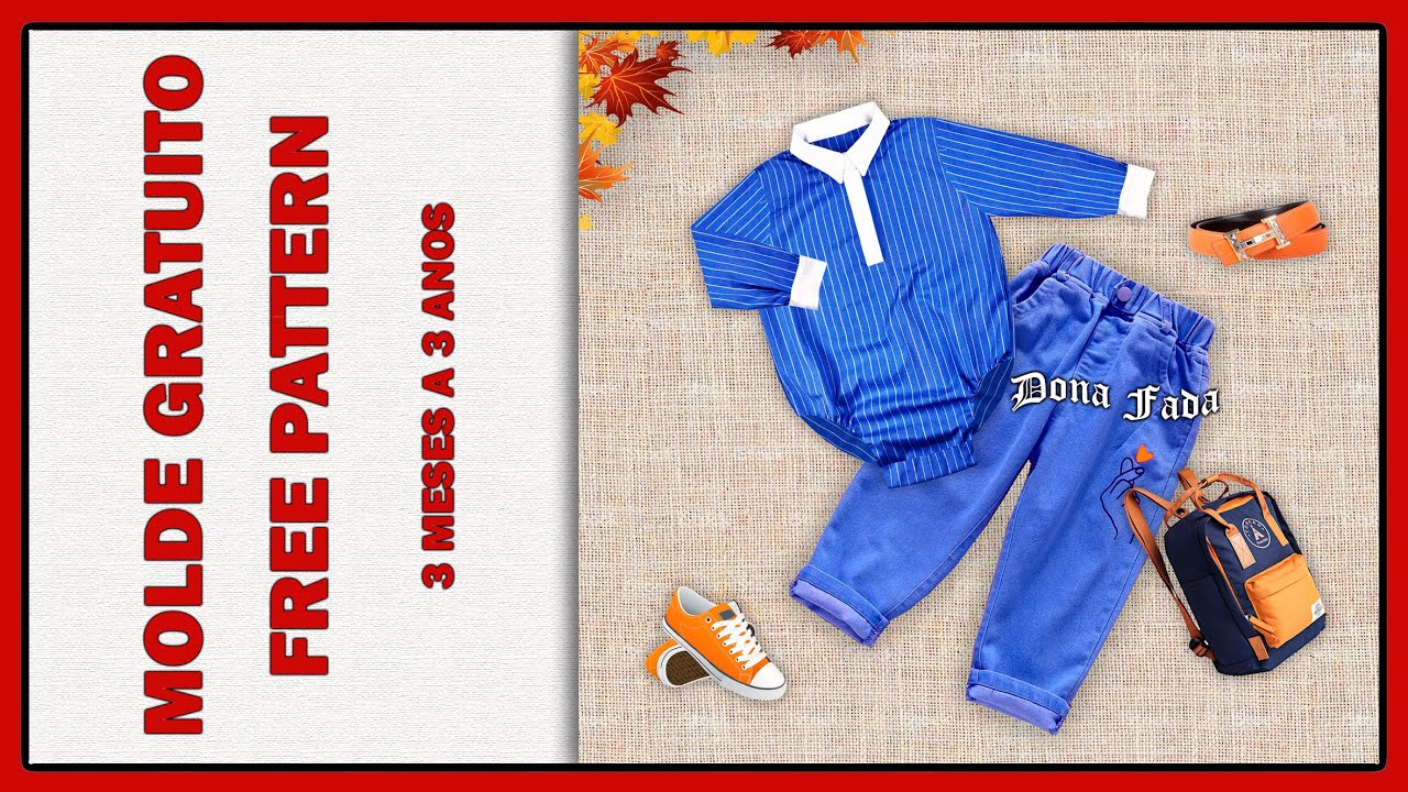 Body/Camisa em tecido Plano -  3 meses a 3 anos