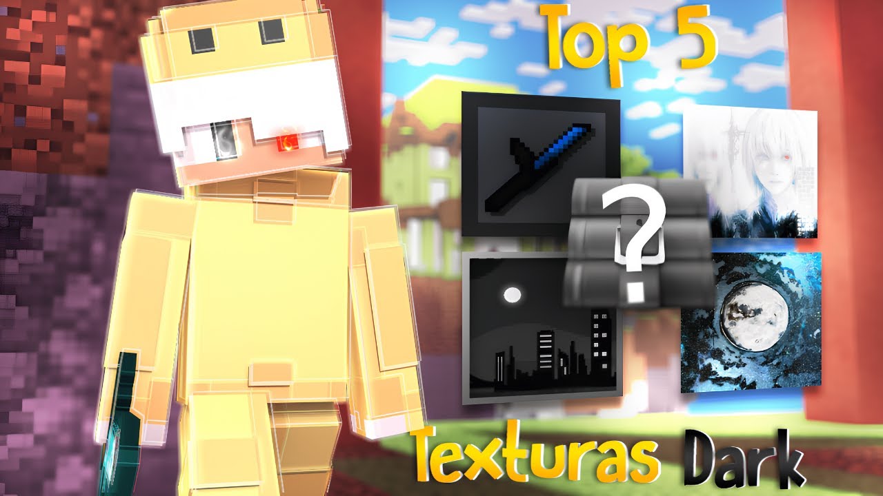 5 MELHORES TEXTURAS PRETO E BRANCO PARA BEDWARS (ou quase isso)