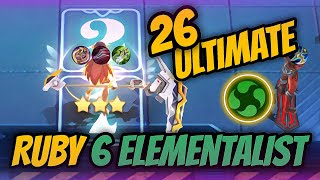 RUBY 6 ELEMENTALIST CAST 26 ULTIMATE SO OP | MAGIC CHESS MLBB