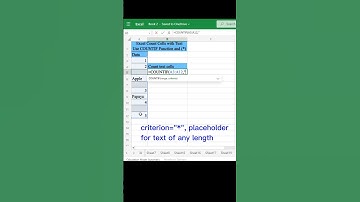 Excel Count Cells with Text | COUNTIF Function | Excel Tips and Tricks (upgraded version) #shorts