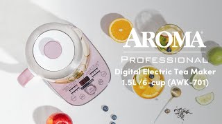 Aroma AWK-162BD 1.7 Liter Digital Glass Kettle