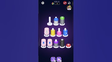 🌈 Nuts & Bolts Color Sort – Levels 31 to 35 | Satisfying & Tricky! 🔩🧠