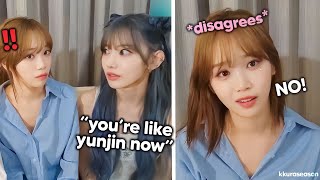 Chaewon quickly disagreed when Sakura said this to her