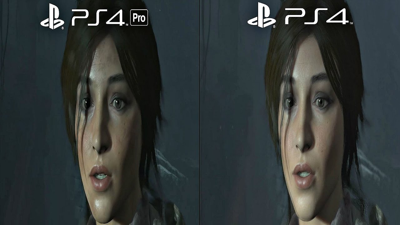 PS4 Pro VS PS4 Comparison - Rise of Tomb Raider (4K VS 1080P) - YouTube