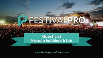 Guestlist Management