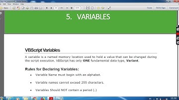 about variables and comments
