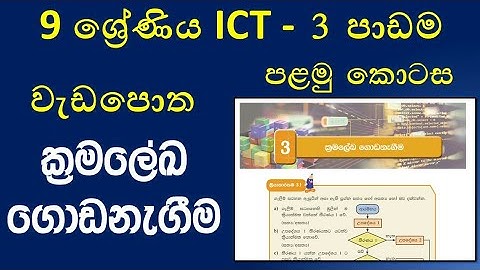 Grade 9 ICT workbook discussion 3rd lesson programming development part1|9 ශ්‍රේණිය ICT වැඩපොත 3පාඩම