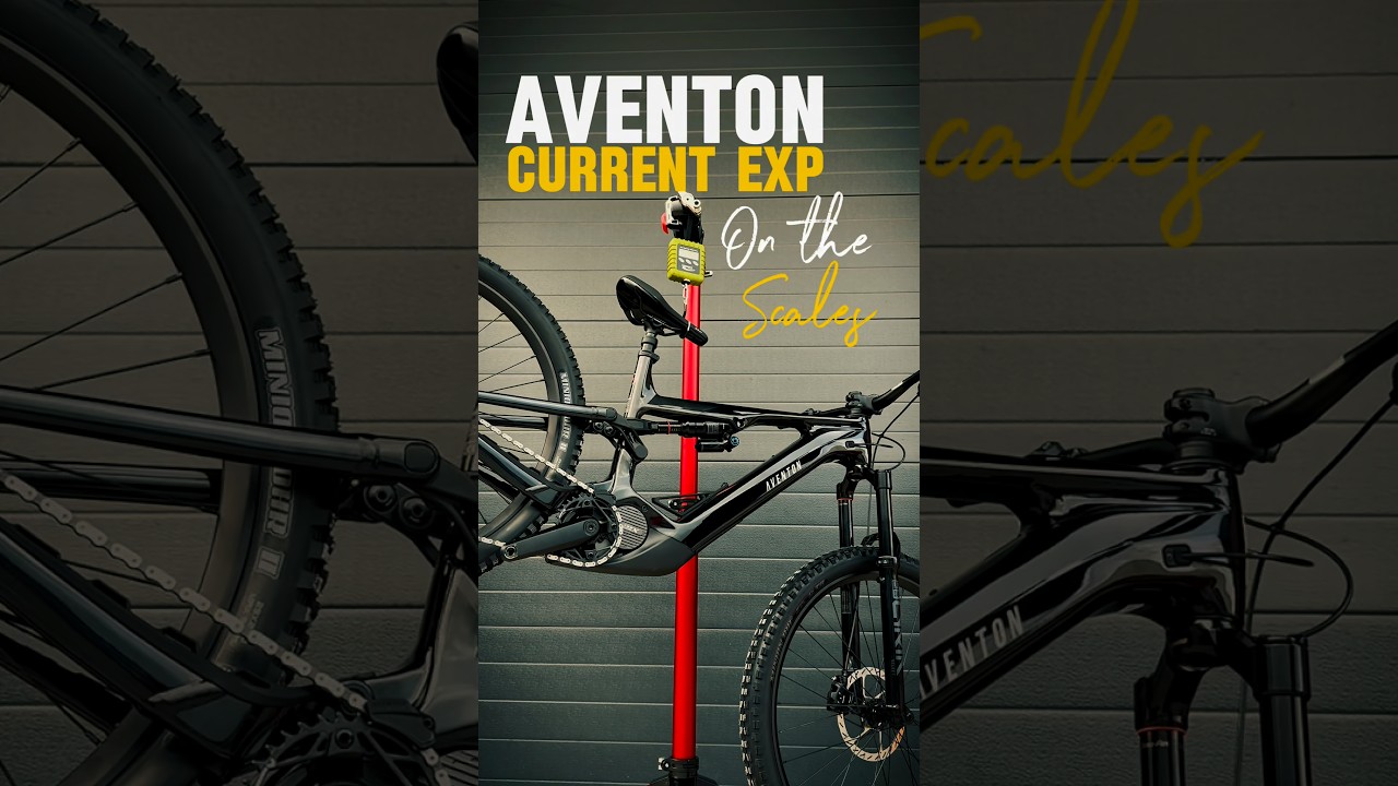 Aventon Current EXP e-bike on the scales.