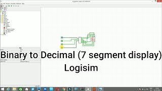 Binary to decimal conversion (7 segment display) using logisim software screenshot 5