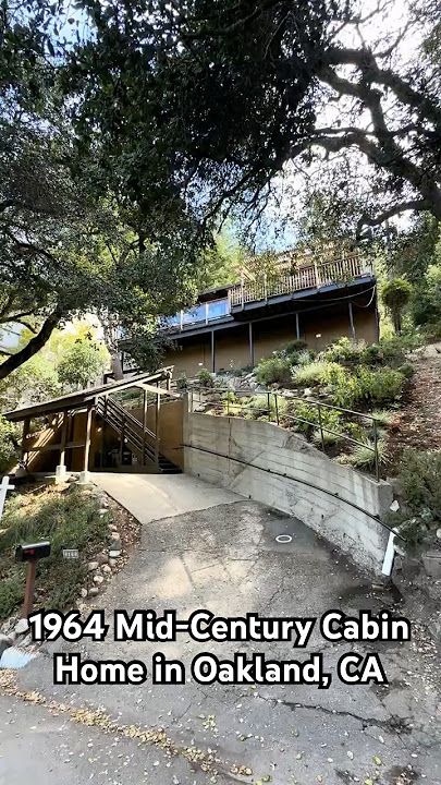 1964 Mid-Century Cabin Home in Oakland, CA #housetour #hometour #bayarea #oakland #oaklandca