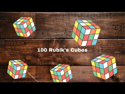 I solved 100 Rubik's cubes... in one sitting