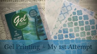 My 1st Attempt at Gel Printing *Spoiler Alert* It was Sort of a Disaster