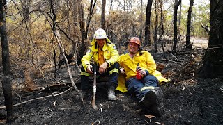 NSW Firefighters extinguish large Blue Mountains fire