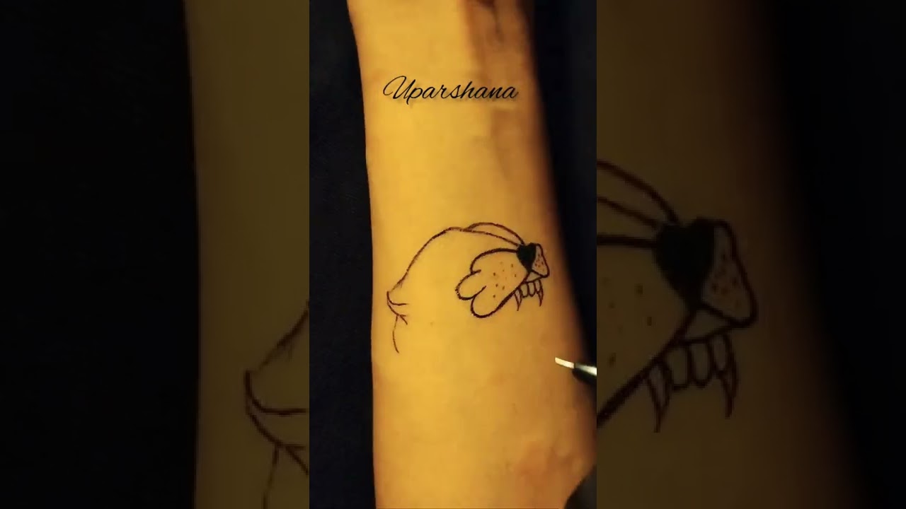 Tiger Tattoo, temporary tattoo, diy tattoo, Temporary tattoo design idea ||