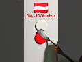 Day-10/Austria Flag color mixing Red+White #shorts #colormixing #satisfyingart #asmart #Austria