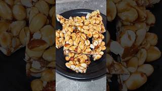 Peanut Chikki Recipe। badam chikki recipe badam recipe viral trending how shortvideo