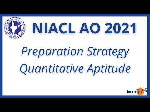 NIACL AO 2021 | Quantitative Aptitude- 1 | Preparation Strategy | By Neha Arora