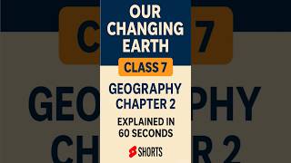 "Our Changing Earth Class 7 Geography Chapter 2 | Erosion, Volcano, Earthquake Explained 🌍 #shorts"