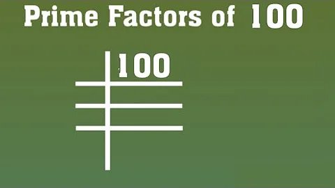 Prime Factors of 100 - prime Factorization