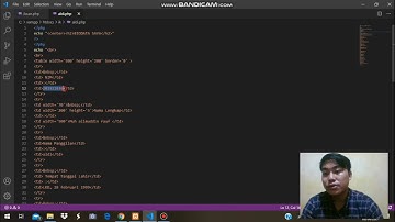 Membuat biodata diri menggunakan php
