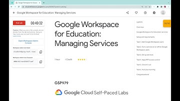 Google Workspace for Education: Managing Services || #qwiklabs || #GSP979 ||  [With Explanation🗣️]