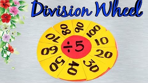 Maths Division Wheel | Maths Working Model | DIY Flash Card | Basic Maths For Primary Class | TLM