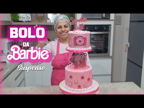 BOLO DA BARBIE A FEBRE DO MOMENTO 😍 / UMA DECORAÇÃO LINDA ROSA COM  BRILHO@PARISCAKEDESIGNER 