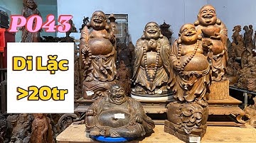 5 Bức Di Lặc gỗ trắc đen đỏ cũ hàng đẹp dưới 20tr- P043// Tượng gỗ trắc Thế Quyết 039.620.5625