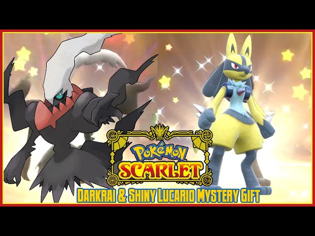 Darkrai AND Shiny Lucario?!? #Pokemon #pokemonscarletandviolet #pokemo, pokemon mystery gift