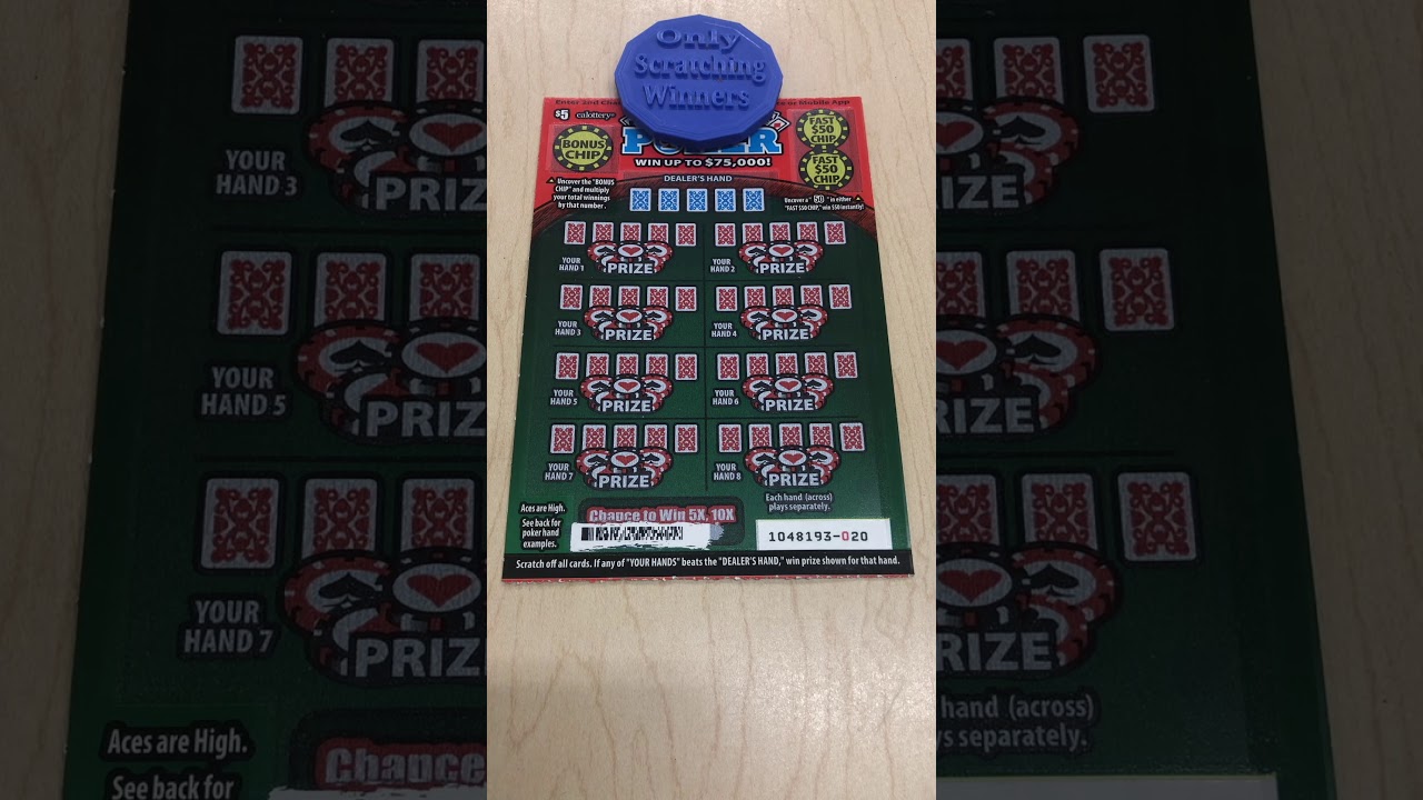 High Roller Poker California Scratcher Quickie Only Scratching Winners Youtube